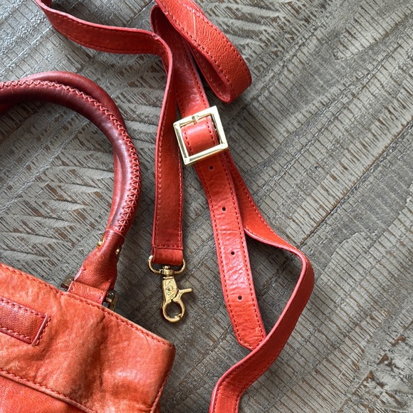 Tory Burch Orange Leather Handbag and Wallet Set - Picture 12 of 12